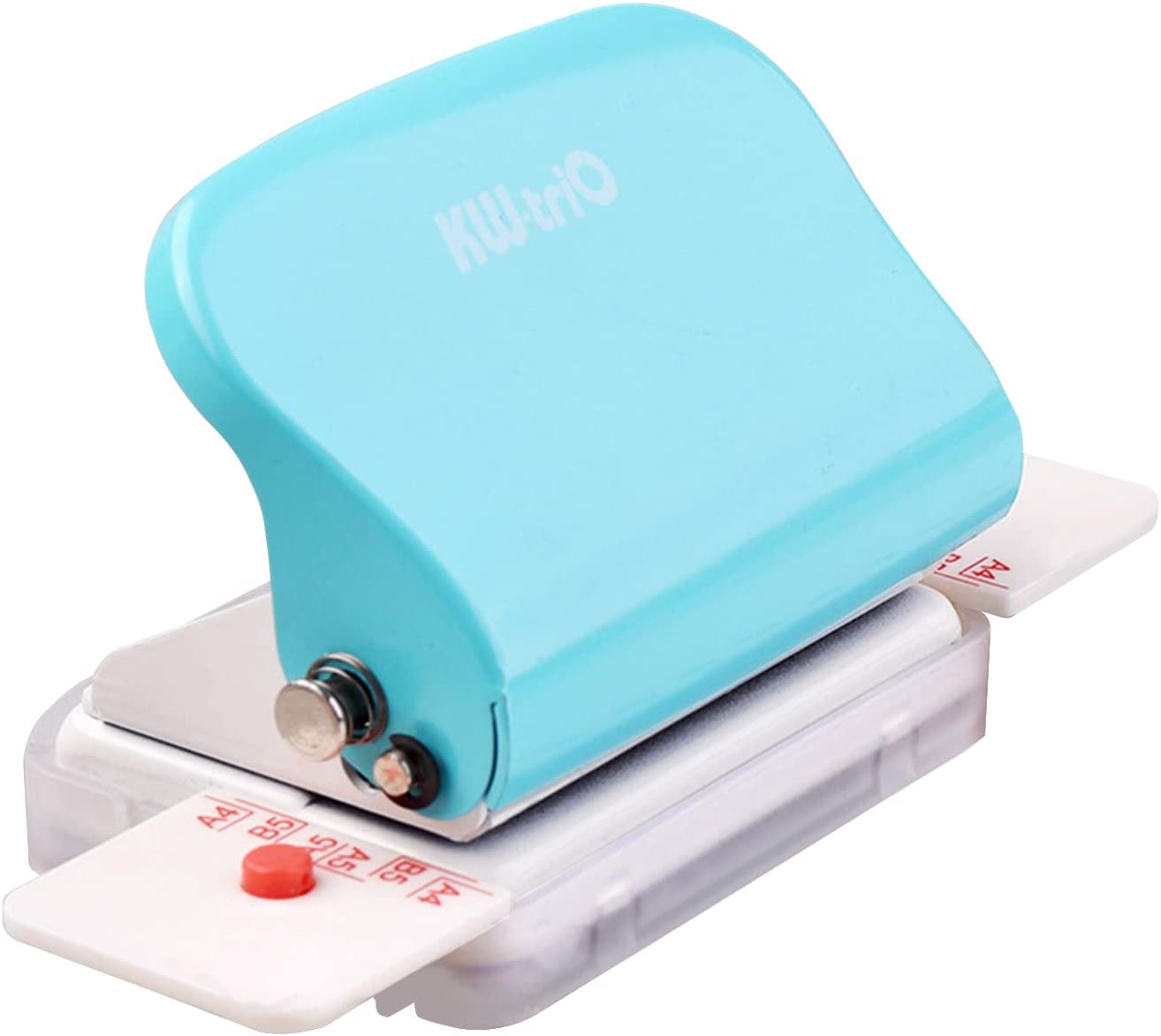 6-otworowy dziurkacz robić papieru ręczny metalowy dziurkacz 5 arkuszy pojemność 6mm robić A4 A5 B5 notatnik terminarz planer: zielony