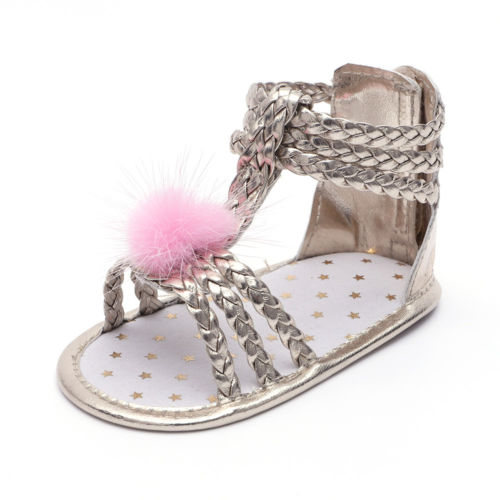 Sommer bling nyfødt babysko udendørs småbørn prinsesse pigesandaler fritidssko 0-12 m