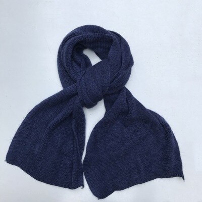 Écharpe en cachemire doux pour homme et femme, Style japonais, foulard au toucher, noir, bleu marine, classique, rouge, hiver: Color 5