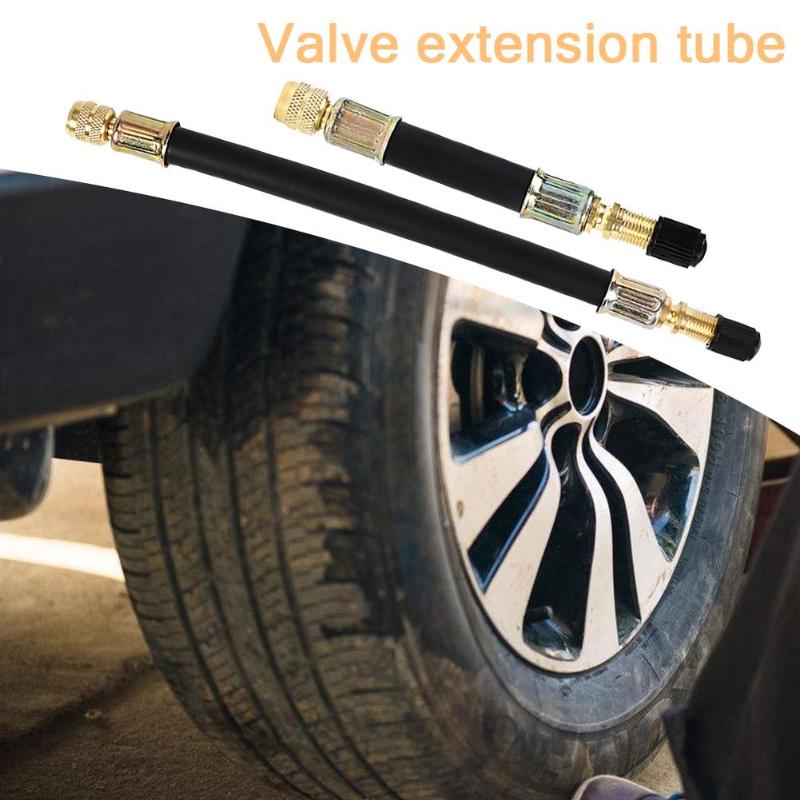 100/140/190mm ventilhætter fleksibel gummislange bilhjulventil dæk ventiludvidelse med hætte universal dækventilforlængelse