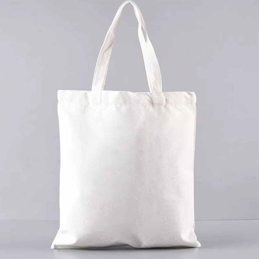 Draagtas Boodschappentas Mode Forens Casual Canvas Schoudertas Witte Tijd Jaar Patroon Afdrukken Serie Student Draagtas: White