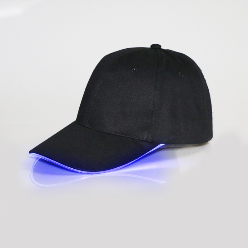 Gorra de tenis al aire libre gorra con luz LED gorra de béisbol hombres mujeres sombrero de algodón fresco sombrero de