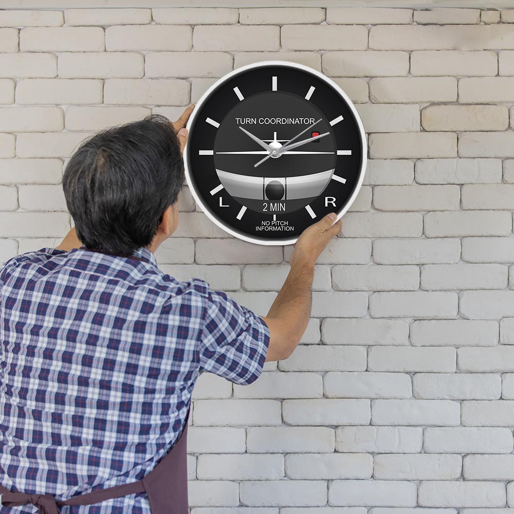 Luftfahrt klassisch Stille Nicht Tickt Wanduhr Flugzeug Cockpit Stil Gesicht Wanduhr Flugzeug Instrument Zeitmesser Piloten