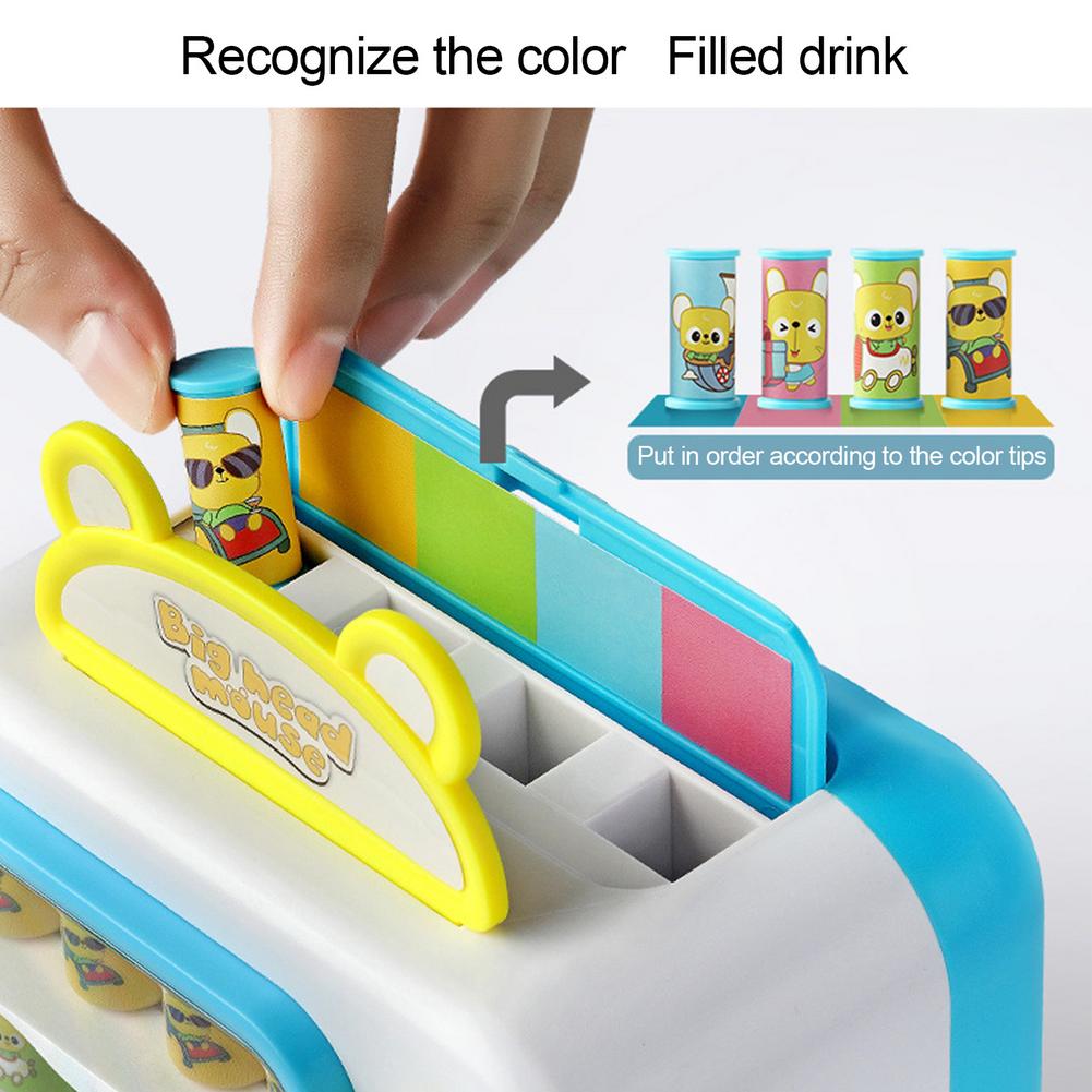 Simulation Pretend Play Toy Vending Drink Machine Shopping Toy Poli Drink Vending Machine Toy Birthday delightful