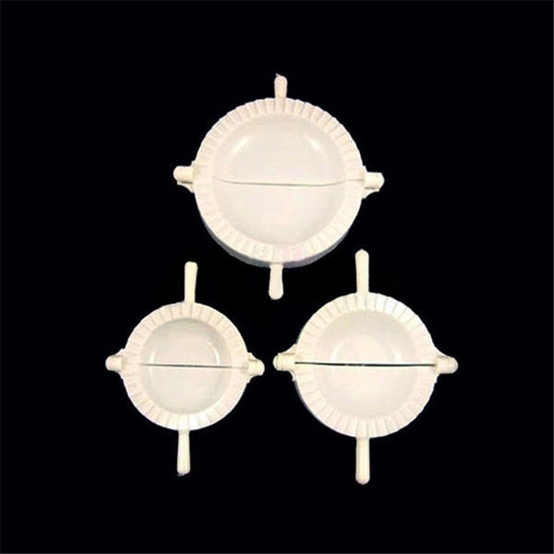 3Pcs 7Cm/8Cm/10Cm Keuken Knoedel Mallen Plastic Deeg Druk Dumpling Pie Ravioli Mould koken Pastry Chinese Voedsel Jiaozi Maker