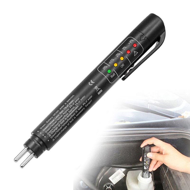 Probador de líquido de frenos de coche, herramienta de diagnóstico preciso de coche, 5 LED, Pluma de control de de aceite, probador Universal de líquido de frenos, pruebas Automotrices
