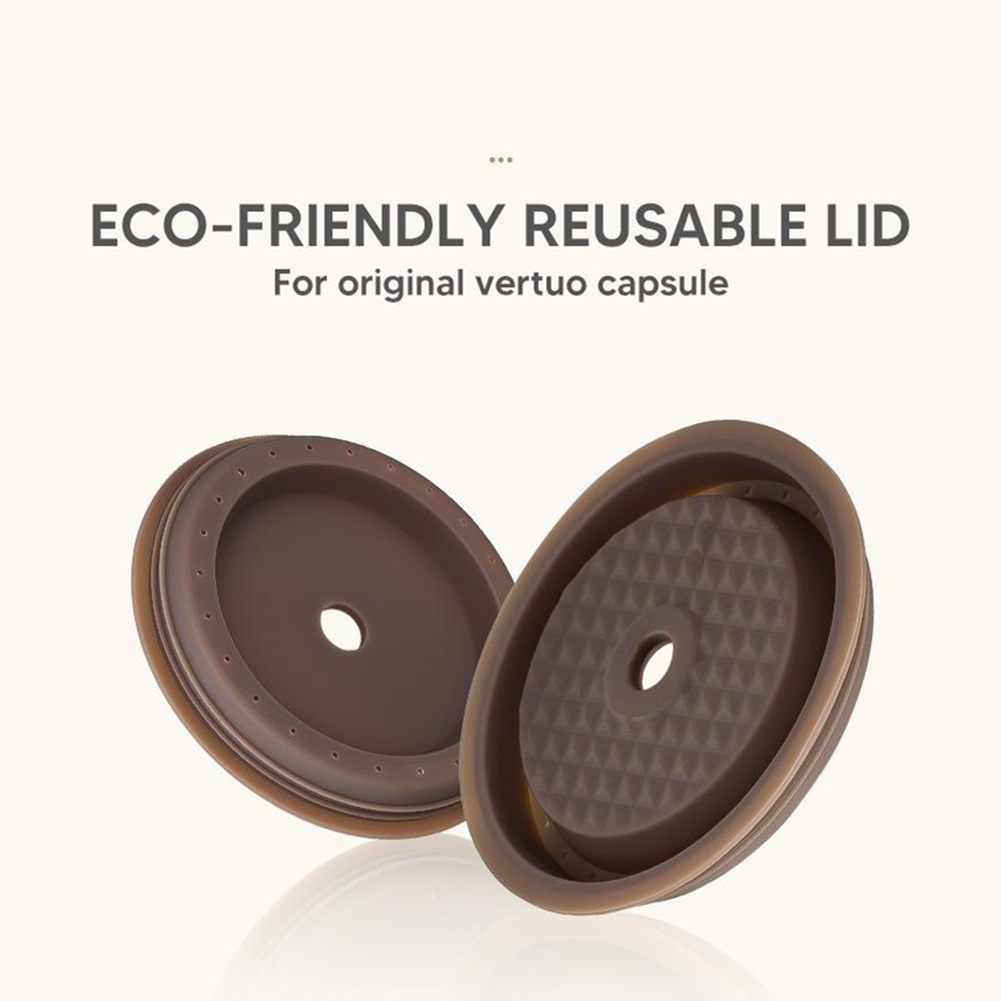 1/2pcs Food-grade Silicone Cap Seals For Nespresso Vertuoline Capsule Pods Reusable Coffee Capsule Shell Silicone Lid