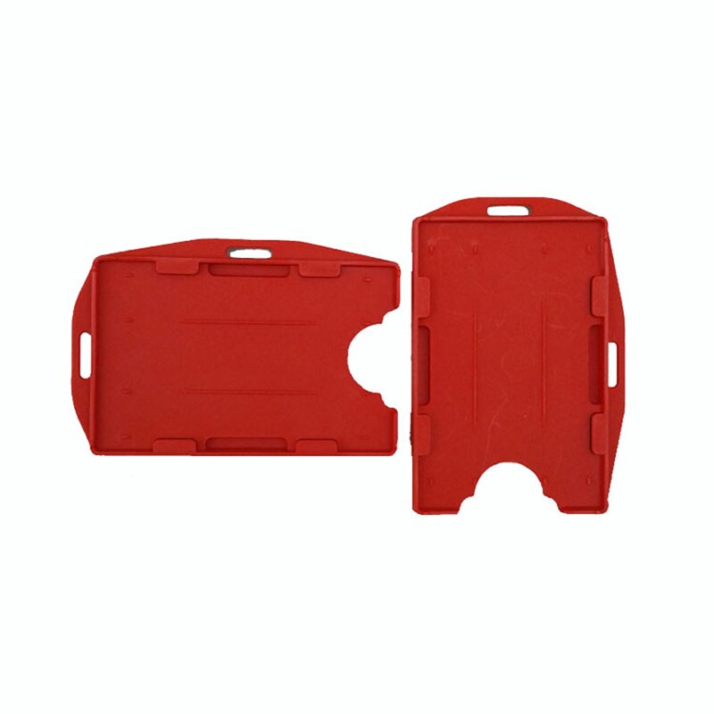 Pp Plastic Id Identification Card Holder Both Sides Of The Card Horizontal And Vertical Bidirectional Dual-Purpose Card Housin: 04