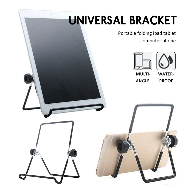 Universal Metal Tablet Holder For Samsung IPad Holder Tablet Stand Mount Foldable Desk Flexible Phone Stand For Xiaomi IPhone