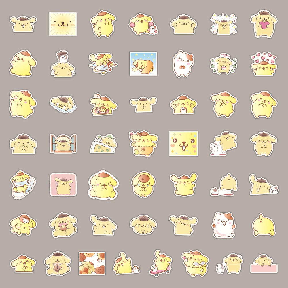 50 Stuks Kawaii Self-Made Pudding Hond Stickers/Mooie Stickers/Decoratieve Sticker/Diy Craft Photo album