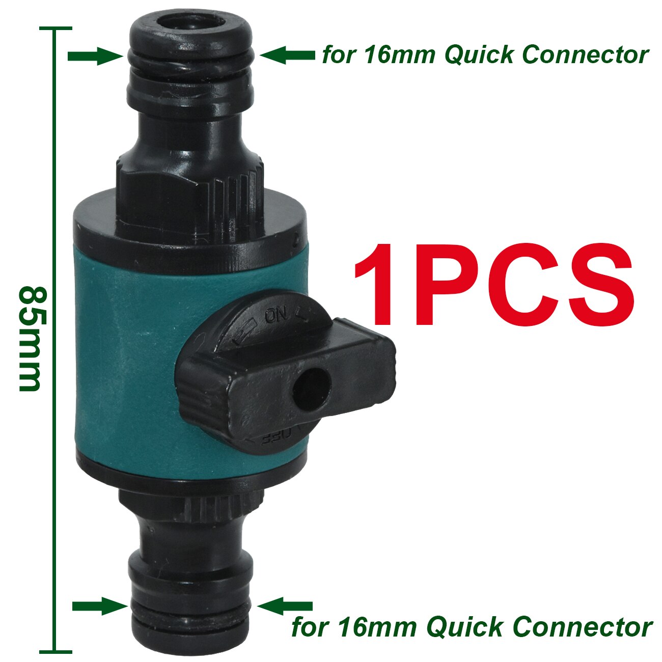 KESLA Garden Quick Connector Coupling w/ Shut Off Valve Switch Irrigation Watering 16mm 20mm Hose Pipe Adapter Fittings Repair: KSL01-282-A