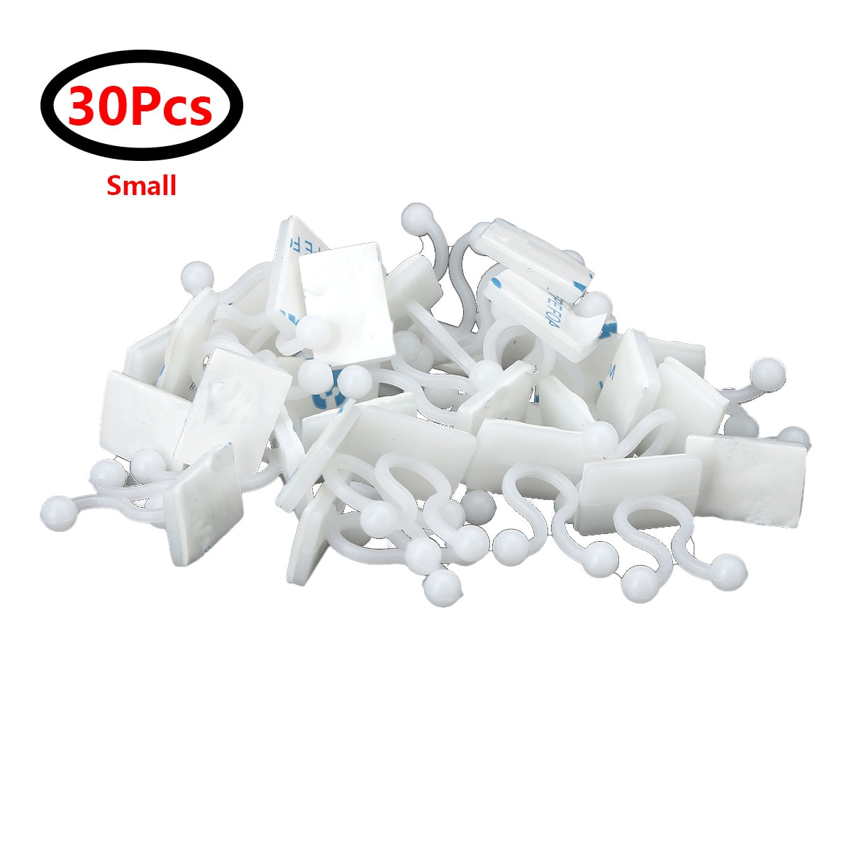 30Pcs Rattan Plant Climbing Clips Plant Climbing Wall Fixture Binding Support Clips Self-Adhesive Hooks Plant Vine Traction Home