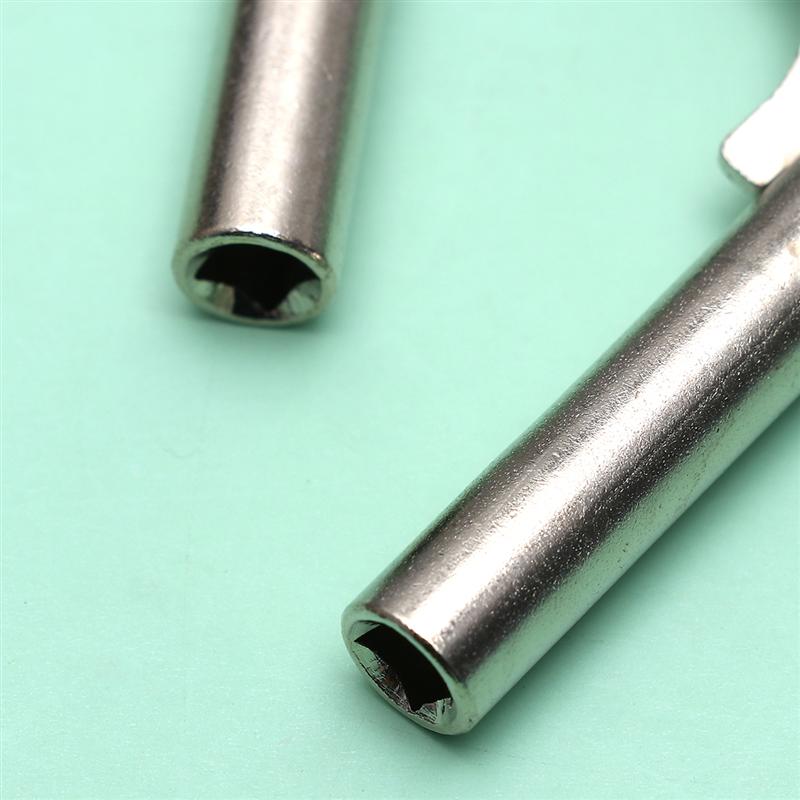 2 Stuks Staal Klok Sleutel Metalen Klok Sleutel Stevige Klok Gereedschap Kronkelende Ketting Reparatie Tool Voor Home Shop klok Lange Patroon