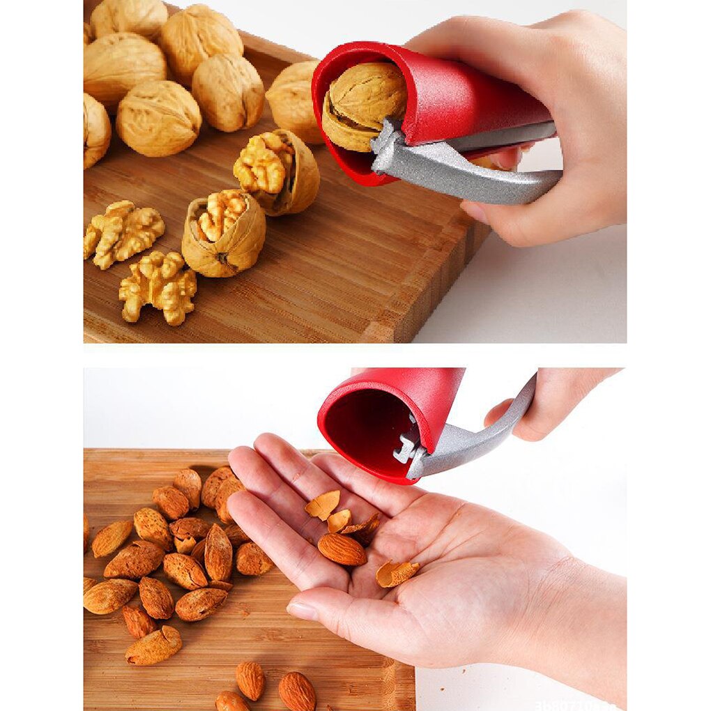 Vertical Multifunctional Walnut Shell Breaker Alloy Serrated Nut Cracker Portable Handheld Walnut Clip Sheller Kitchen Tool