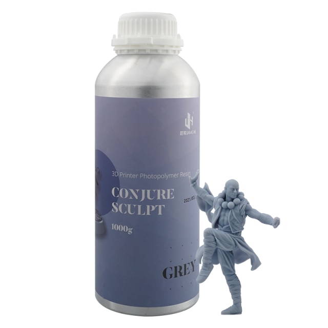 Conjure Sculpt 405nm UV Photopolymer Resin Jamg He For Elegoo/Anycubic/Creality SLA LCD 3D Printer Chitu systems: Grey-1000g