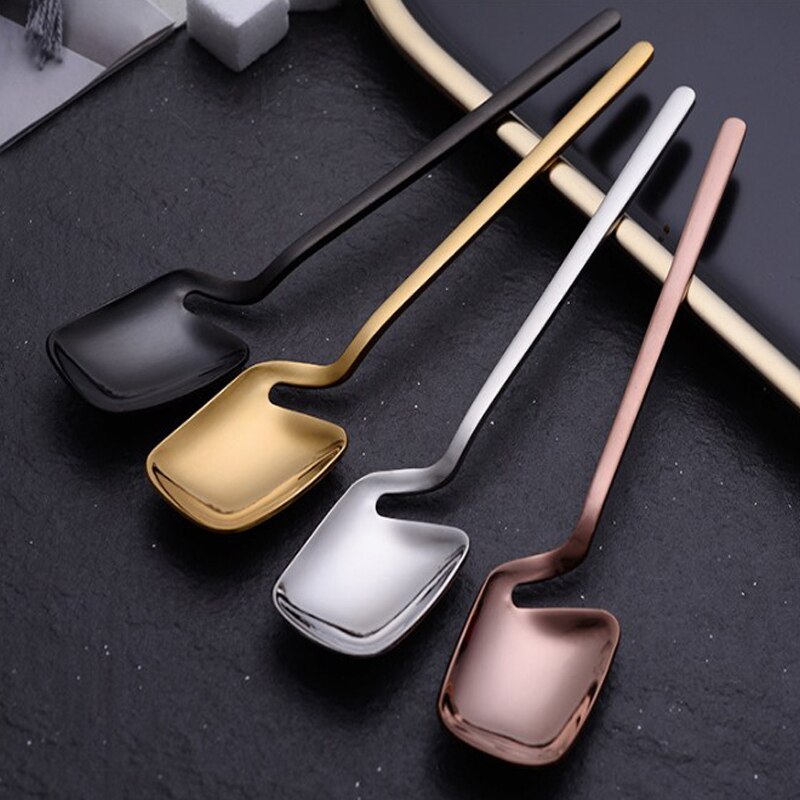 Luxury Stainless Steel Gold Cake Dessert Forks Lovely Mini Fork Used For Cake in Party Snail Fork Restaurant Fruit Fork