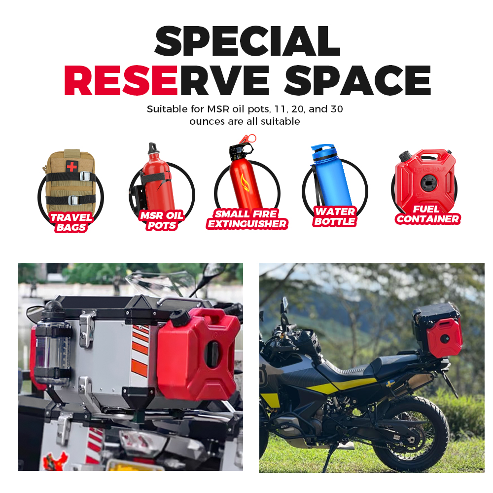 Hurcycles-Porte-Bouteille d'Essence et d'Huile pour BMW, Réservoir de Carburant, Plaque de Maintien, Étuis à Bagages, GS LC ADV R1250GS