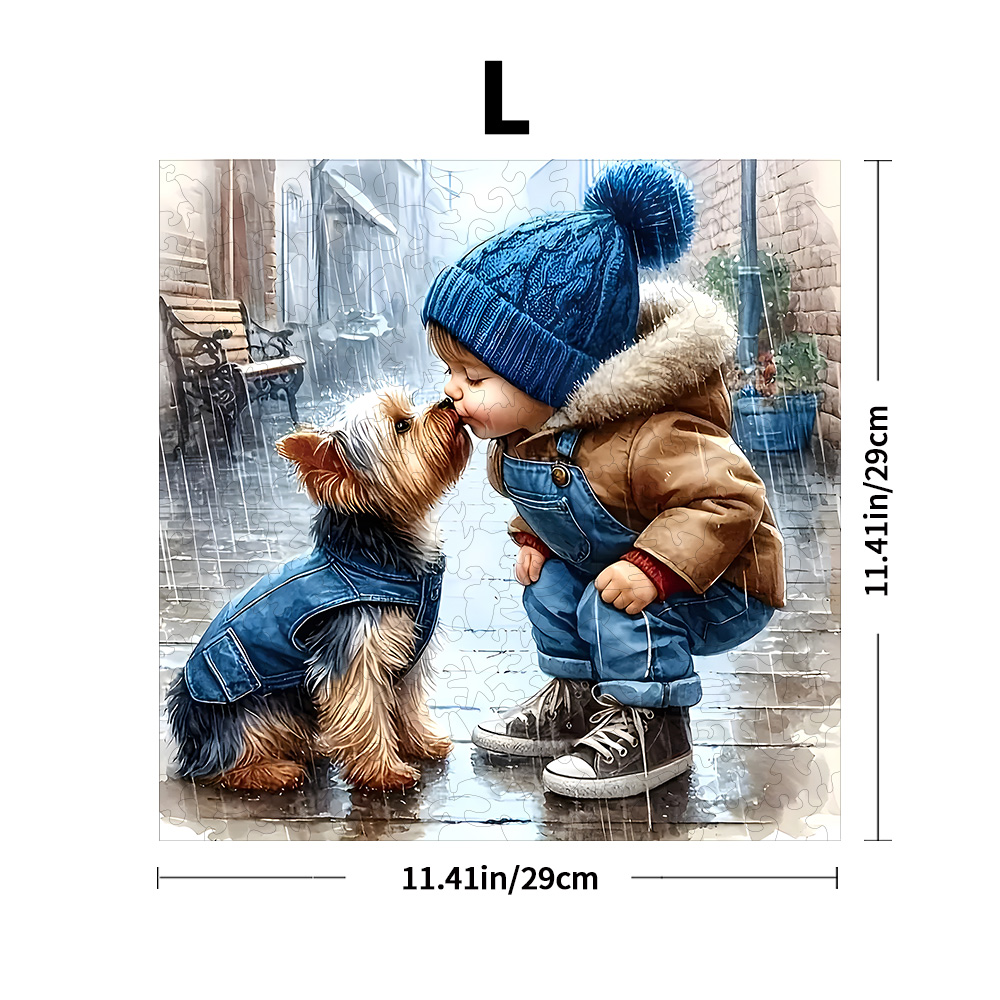 Creative puzzle wooden cat puzzle – unique irregular cat-shaped pieces, stress-relieving game and perfect for holidays and more.: Default Title