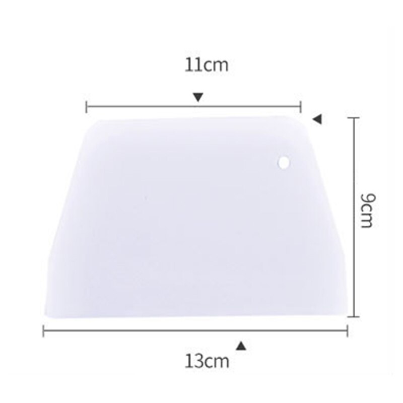 8 Shapes Dough Cake Cutter Cream Scraper Smoother for Cake Fondant Spatula Baking Decoration Tools Kitchen Accessories: Trapezoid S