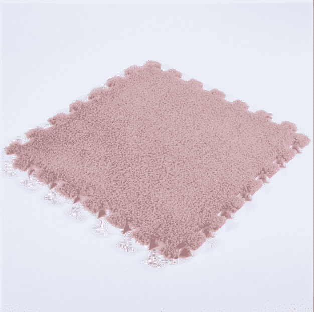 Interlocking Foam Mats Sold By Package Foam Mat Fuzzy Area Rug Fluffy Carpet Tiles Kids Ideal Nursery Decor Baby Room Playroom: watermelon red
