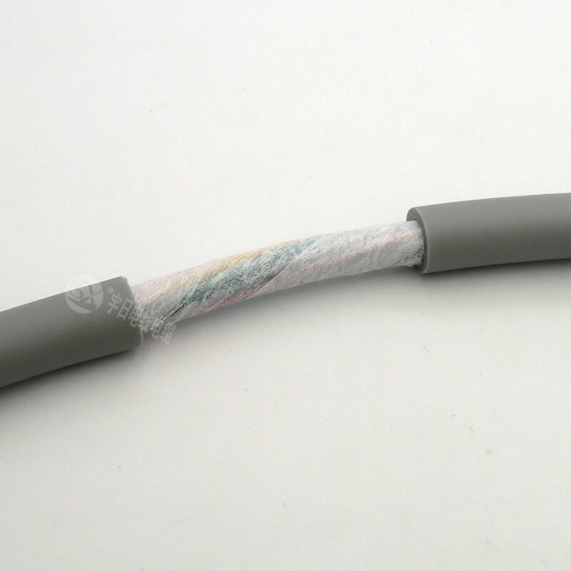 Drag Chain Control Cable Ultra Flexible 12 core 0.2,0.3mm ² Gray Towline Cable 1m (24,22AWG