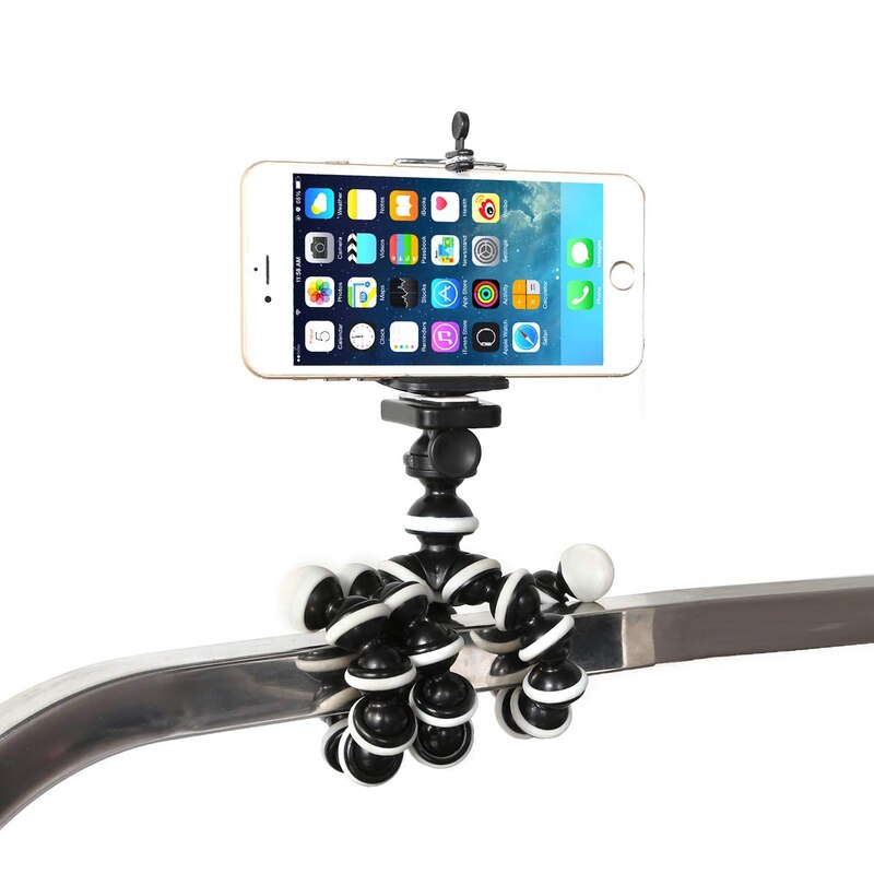 Mini palo Selfie para teléfono, soporte de trípode con Control remoto, Clip de teléfono Compatible con iPhone Xs MAX XR X 8P 7P 6S Galaxy S9 Plus