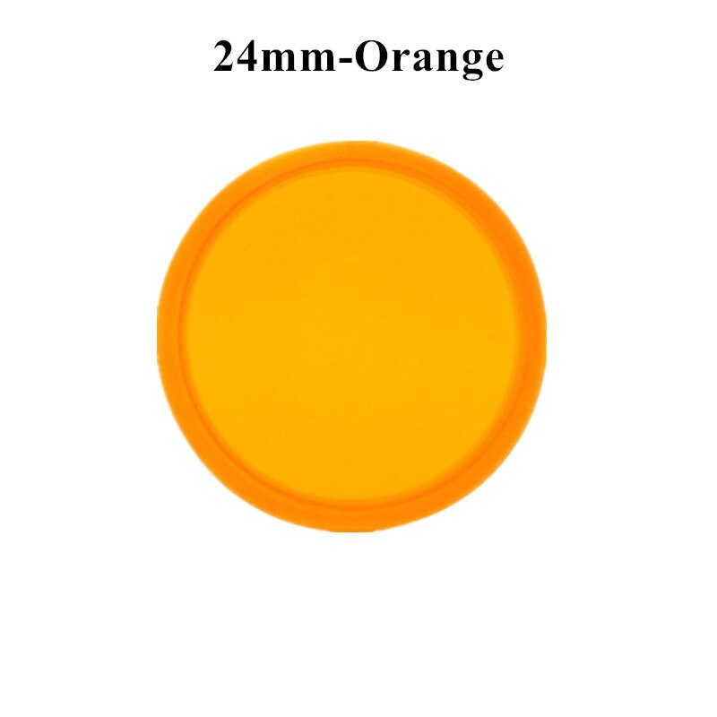 100 sztuk kolorowe Disc Binder dla Discbound notebooki/Planner 24/28mm grzyb otwór luźny liść wiążące Discbound dyski: Orange-24mm