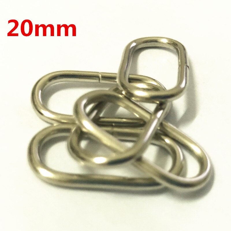 100 stücke metall Oval Ring Uhr bekleidungs Schnallen DIY Zubehör Nähen 16mm 20mm 25mm 32mm 35mm 38mm 50mm 65mm: schwarz