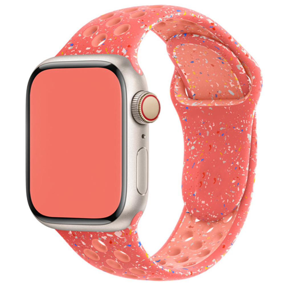 Pulseira de silicone original para apple watch 44mm 45mm 40mm 41mm 46 42mm, pulseira de borracha respirável iwatch series10 9 8 se 7 ultra 2 49mm: Carvão preto / 14mm