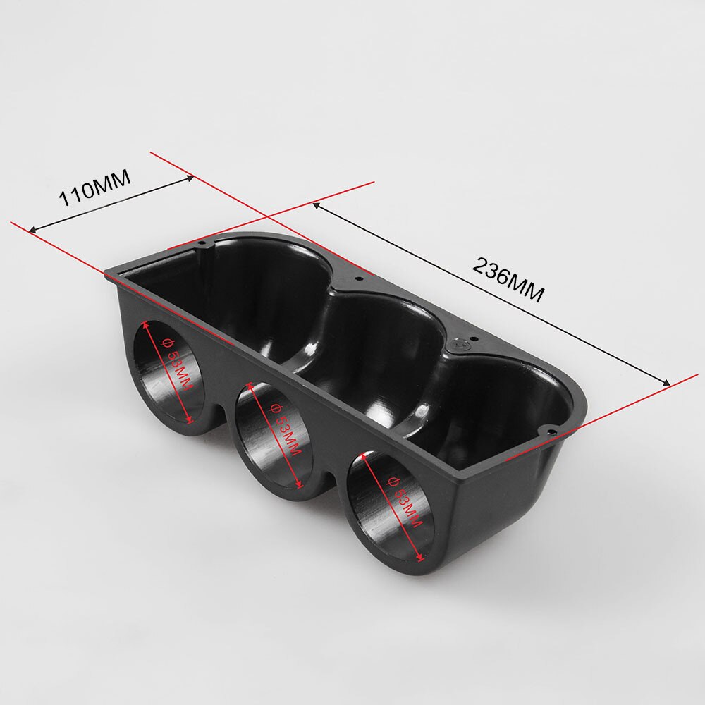 Car Instrument Modification Parts Three-hole Instrument Frame 52mm Triple Instrument Seat Cover