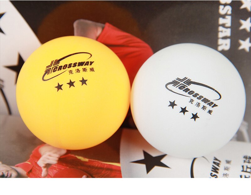 6 teile/paket 3-Stern 40mm 2,7g Tischtennis Bälle Klingeln pong Ball Weiß Orange Tischtennis Ball Amateur erweiterte Ausbildung Ball