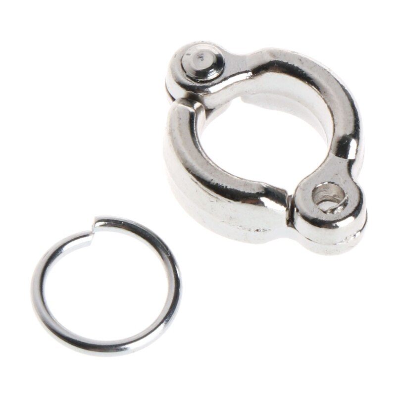 Bird Foot Ring Alloy Leg Rings Active Opening Metal Clips for Parrot Pigeon Finch Dove Outdoor Flying Multiple Sizes: 3