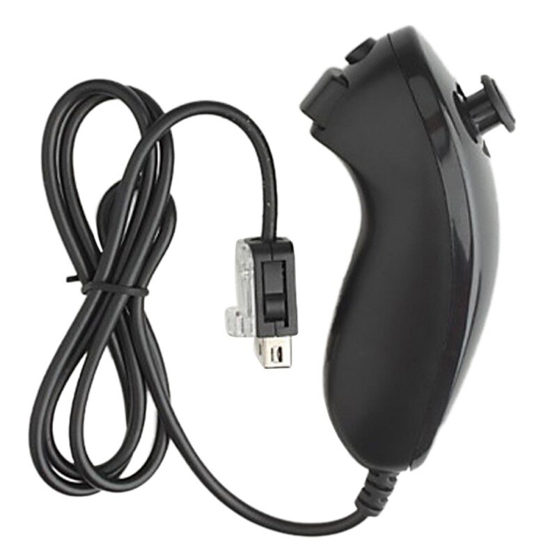 For Nintend Wii Wireless GamePad Remote Controle Nunchuck Game Controller remote Game Handle for Nintendo Wii Left Hand Game: Black