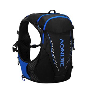 AONIJIE-mochila de hidratación para hombre y mujer, chaleco Ultra de 10L, matraz de agua suave para senderismo, correr, Maratón, tamaño SM M/L/XL, C9103: LXL Black Bag