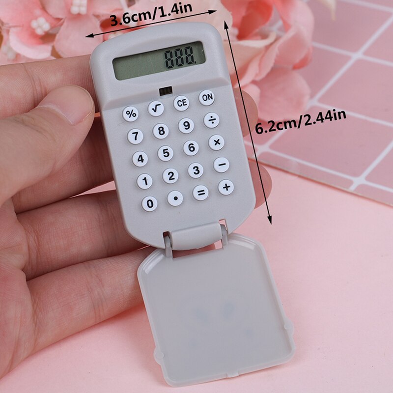 Mini Cute Pocket 8 Digits Electronic Calculator Desktop Student School Supply Portable for school student