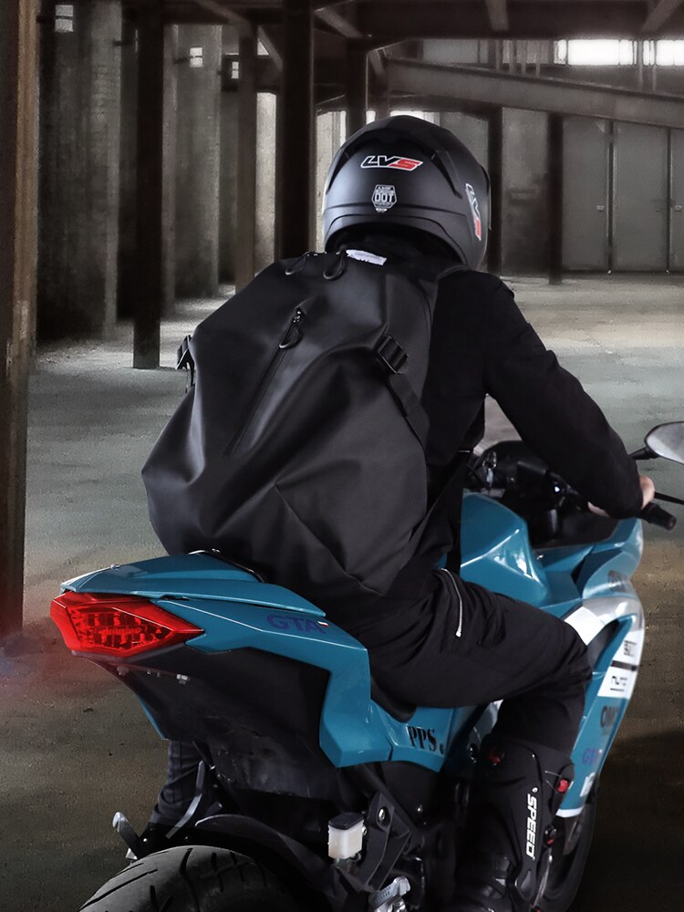 motorcycle helmet backpack bag female motorcycle riding bag waterproof travel bag large capacity backpack male