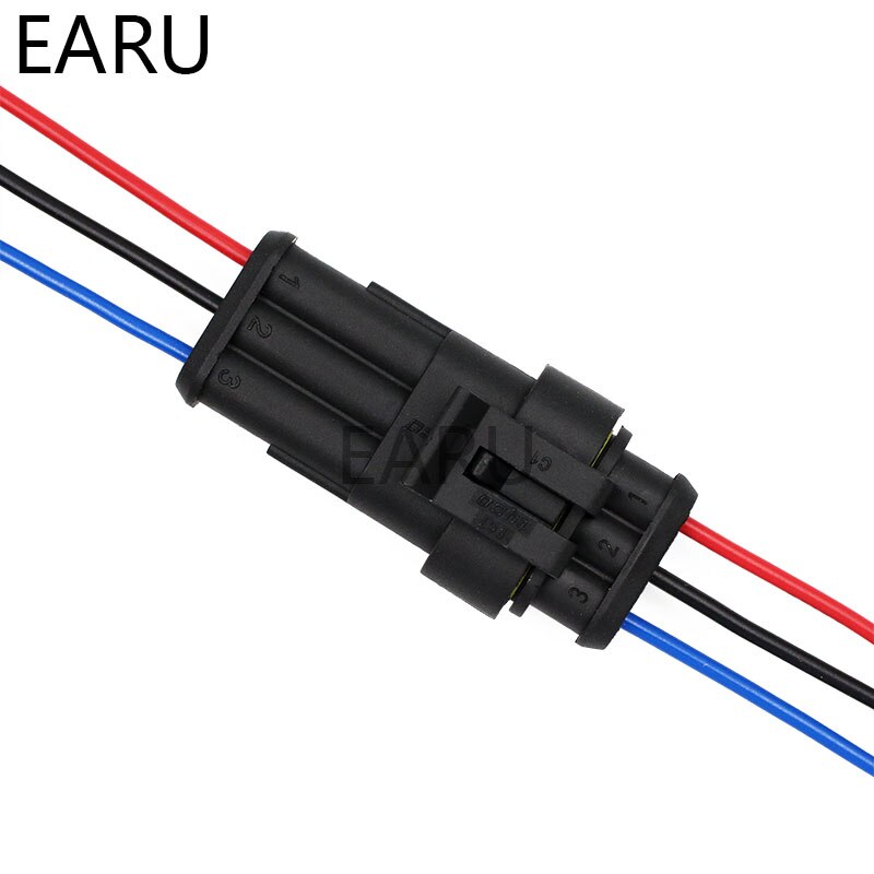 1einstellen Ampere 1P 2P 3P 4P 5P 6P Weg Wasserdichte Elektrische Auto Stecker männlich Weiblich Stecker mit Draht kabelbaum für Auto Motorrad