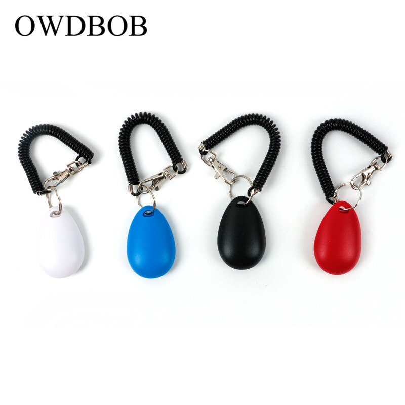 OWDBOB Pet Trainer Pet Puppy Dog Training Clickers Verstelbare Sound Sleutelhanger en Polsband Doggy Trein Klik Huisdier Accessoires
