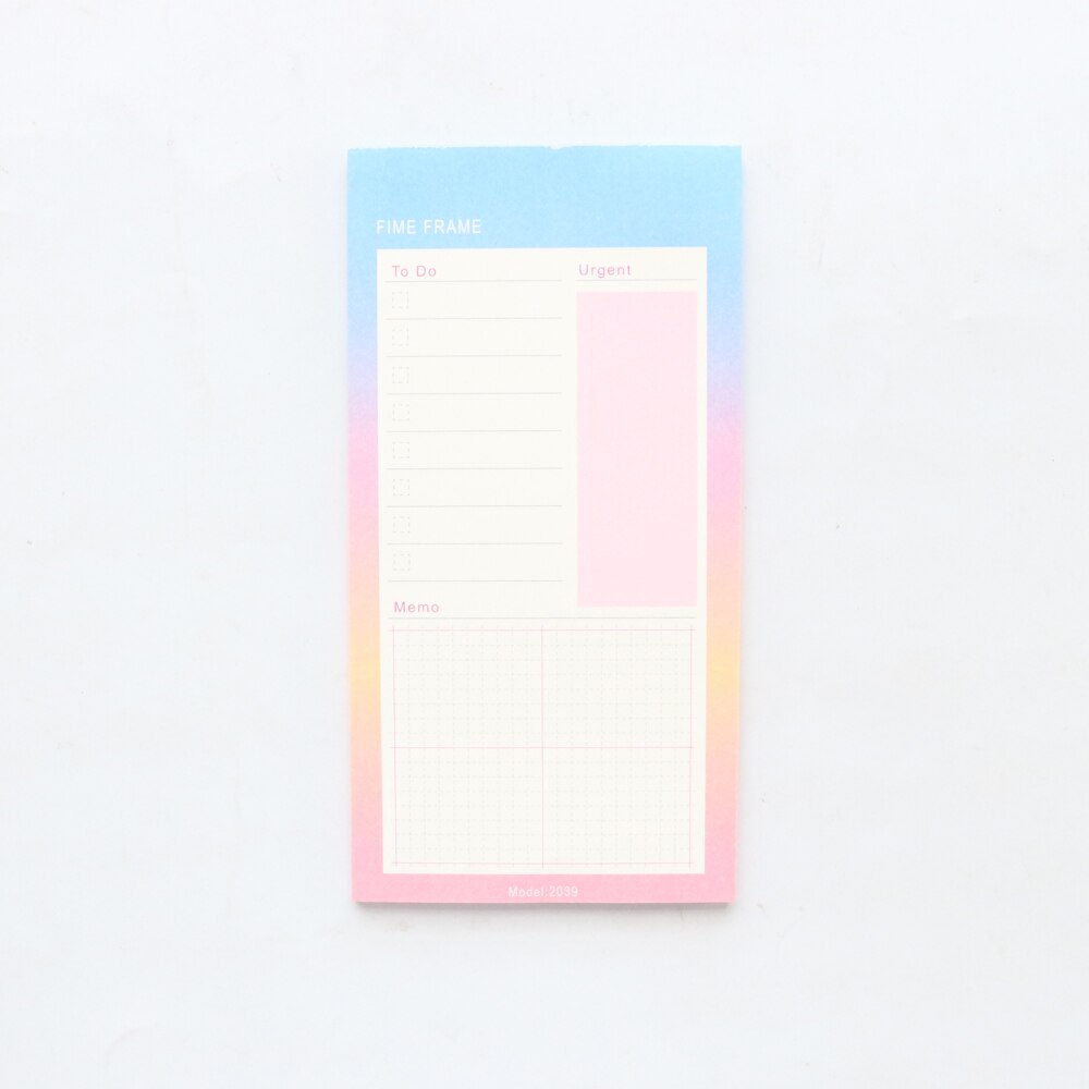 Domikee cute undated planner notepad school student time agenda planner memo pad: weekly monthly daily planner list: pink