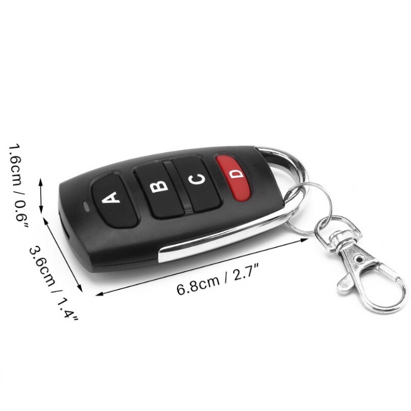 Metalen Vier-Key Garagedeur Universele Kopie Afstandsbediening Draadloze Kopie Afstandsbediening Lange Afstand Voor Garagedeur