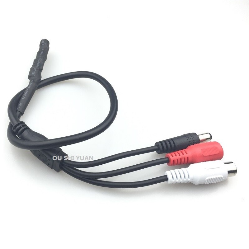 Nadzór CCTV mikrofon RCA mikrofon monitor dźwięku odbiór dźwięku