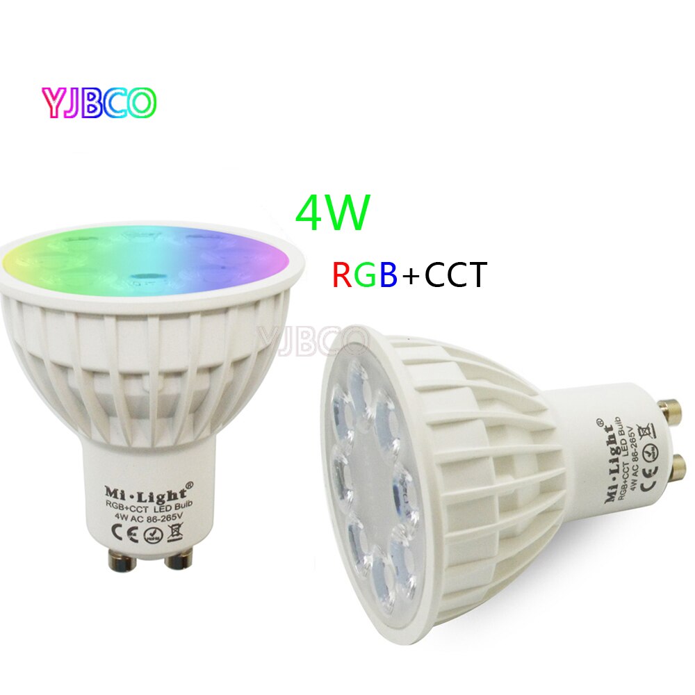GU10 Miboxer Led Lamp 4W Dimbare Led Lamp Licht Rgb + Warm Wit + Wit (Rgb + Cct) spotlight Indoor Woonkamer, AC86-265V
