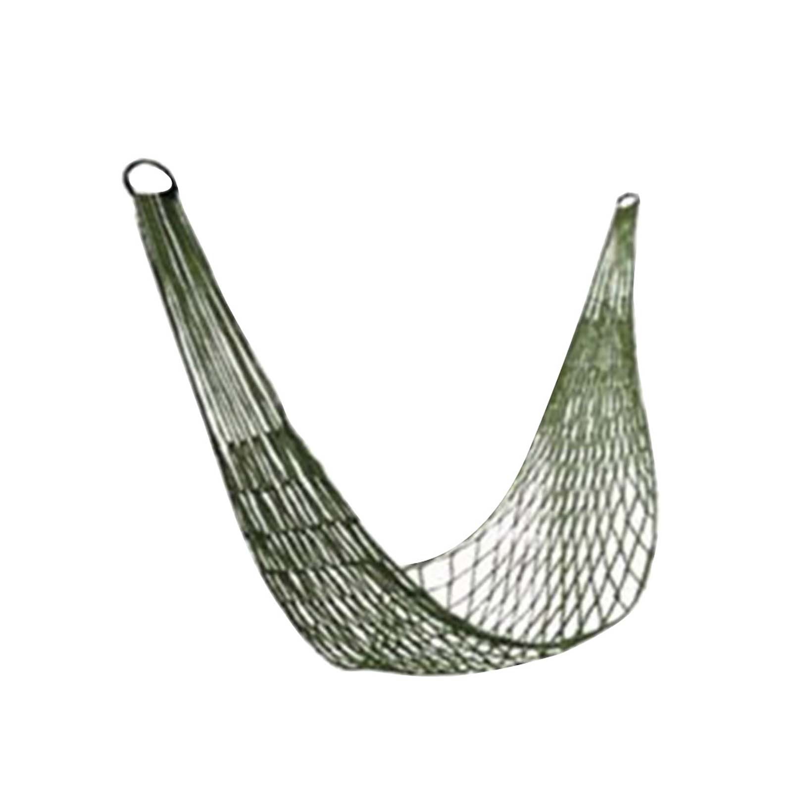 Cama colgante para dormir, hamaca para acampar, hamacas de paracaídas, muebles de supervivencia para exteriores, mecedora para Picnic y jardín, columpio de malla: Gris claro