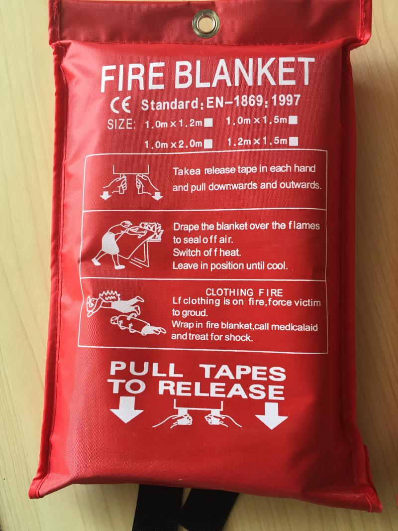 Dicker stil 1mX1m feuer decke, schweißen decke fabrik verwenden, Flucht spezielle feuer ausrügestochen, brandbekämpfung tuch.