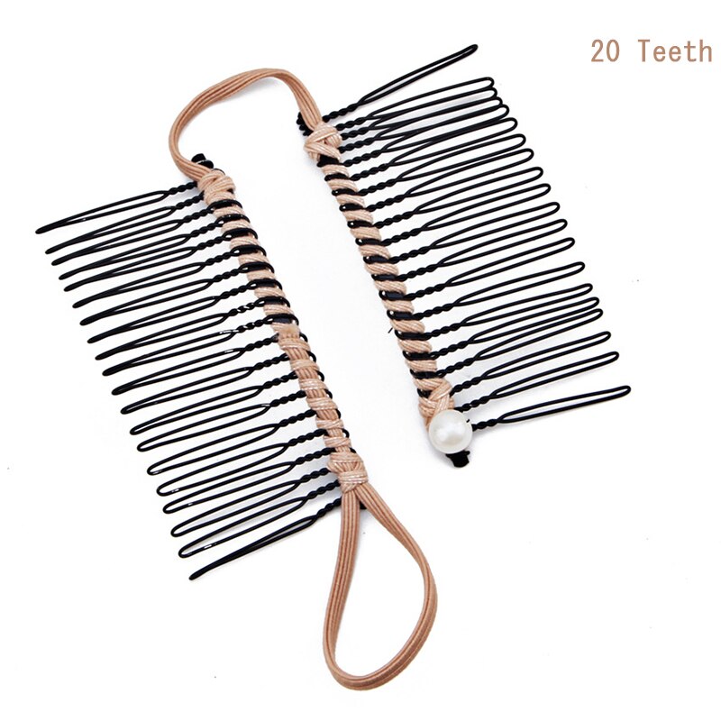 Pince banane pour cheveux épais, naturels, bouclés, Vintage, extensible, multi-styles, peigne, accessoires pour cheveux: 20 Light Brown