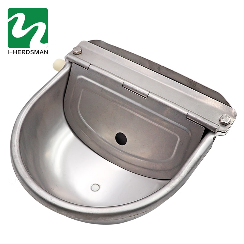 Automatic Cow Horse Sheep Dog Float Drinking Bowl Stainless Steel Water Outlet Waterer Drinking Bowl with cleaning hole