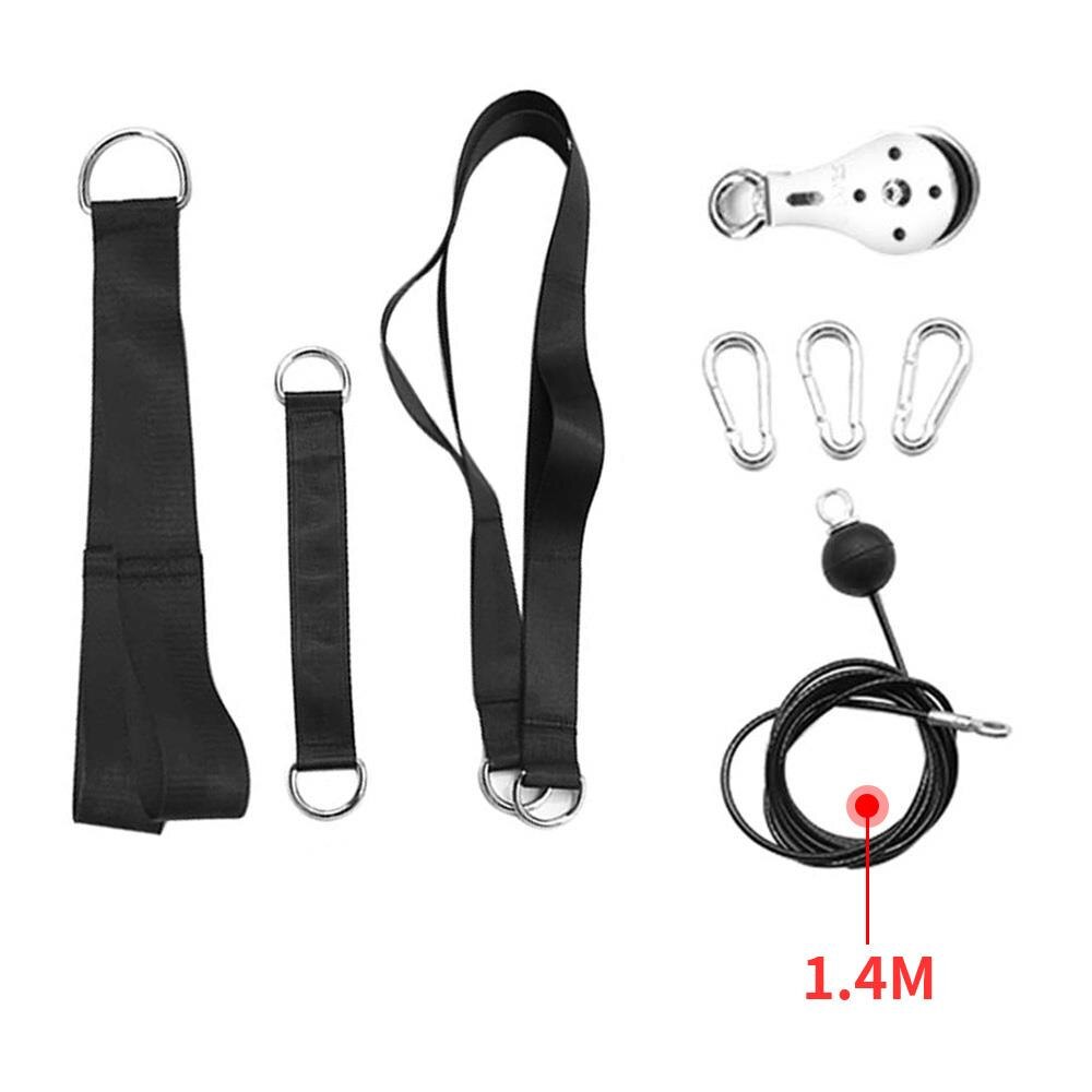 Cable Pulley System Fitness Pulley System Strength Trainning Muscle Training Equipment Tricep Pulldown Attachment Removable: MULTI