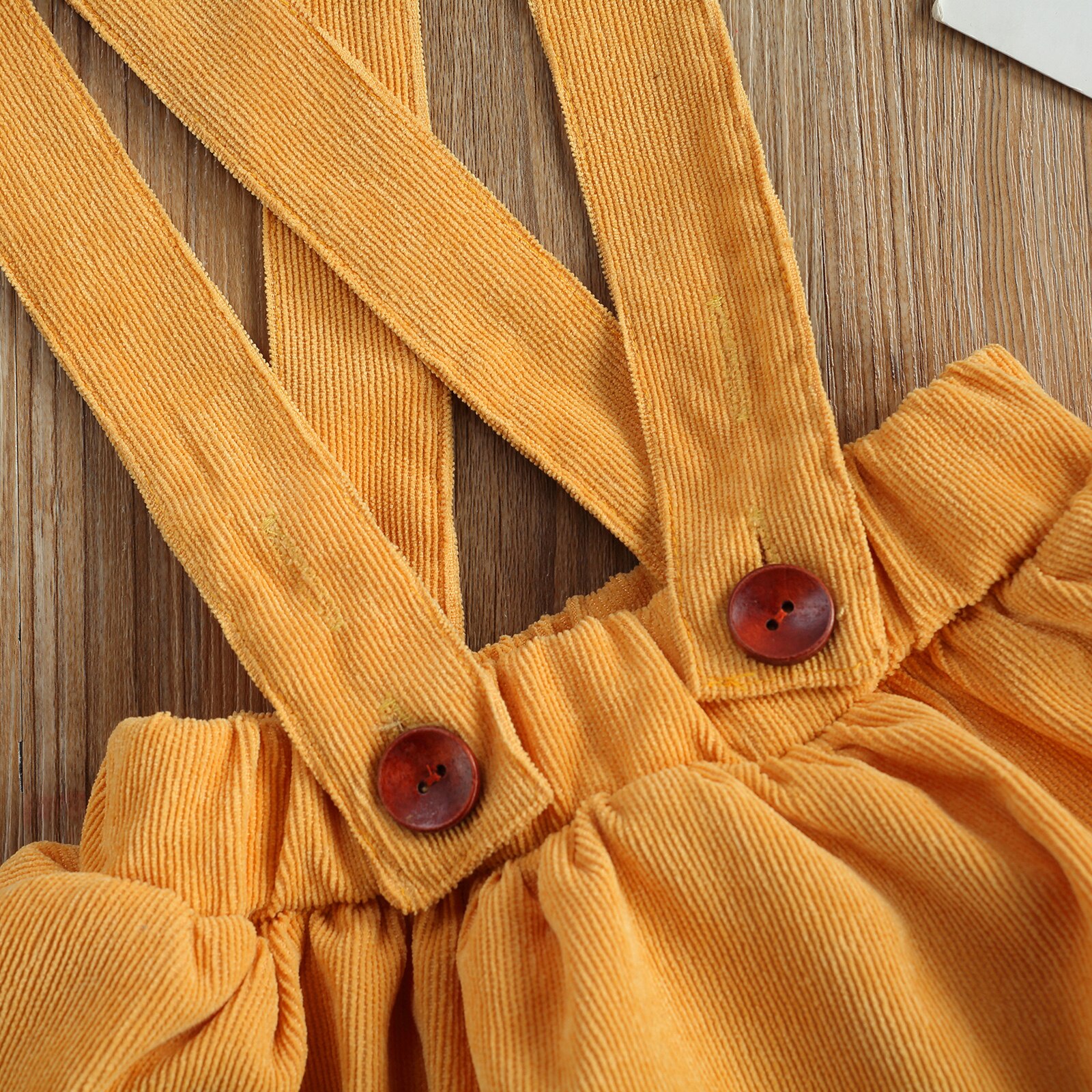 Monos sin mangas con botón de correa para bebé, Culotte de Color sólido, amarillo,