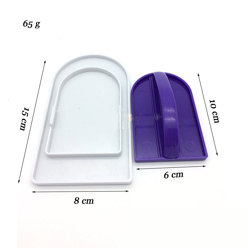 2 Stks/set Plastic Cake Soepeler Polijstmachine Gereedschap Cake Decorating Soepeler Fondant Sugarcraft Cake Spatels Bakken Gereedschap Cake Gereedschappen: Default Title