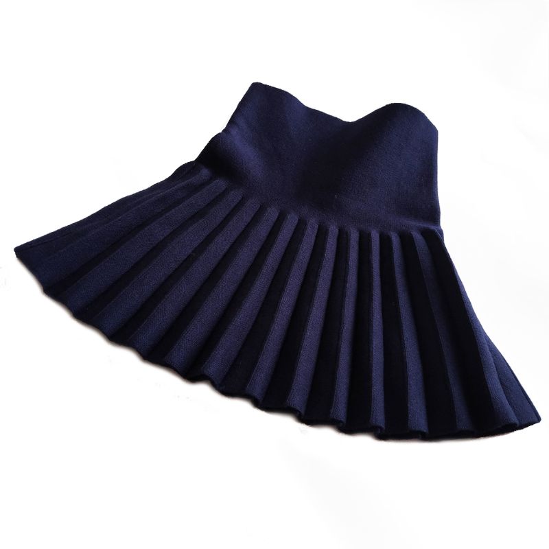 Baby Kinderkleding School Meisjes Gebreide Rok Dieptepunt Prinses Geplooide Rokken